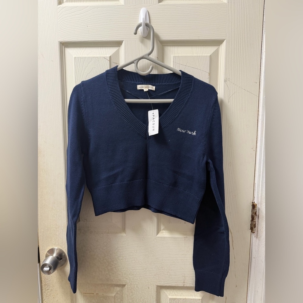 💙 L.A. Hearts V Neck Sweater